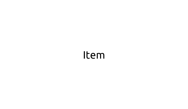 Item